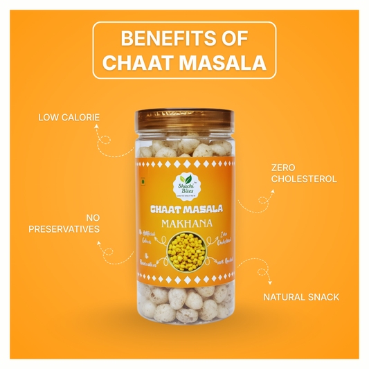 Chaat Masala Makhana - Zero Cholesterol & No Preservatives (80g)